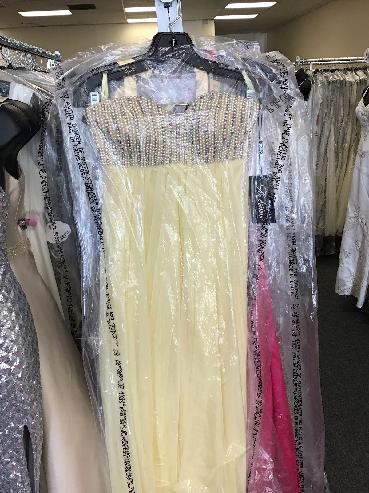 Prom dress- mesh bottom with sequin top