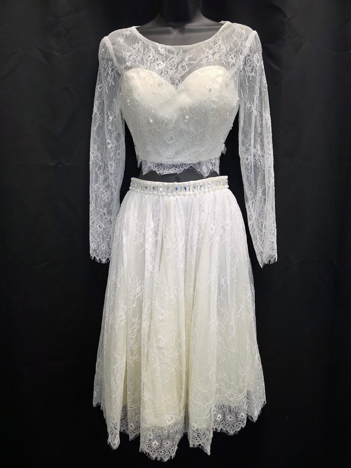 Two Piece Lace with Long Sleeves