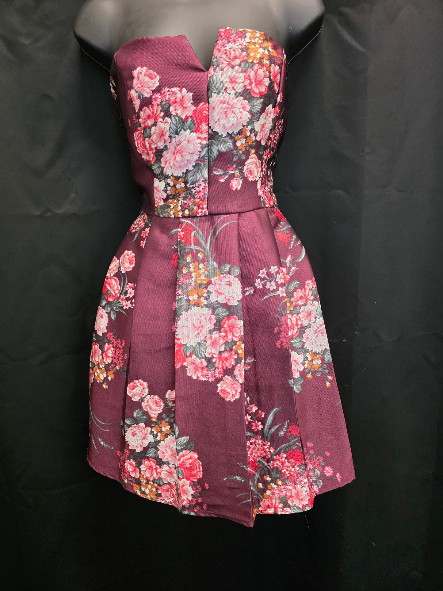 Short Floral Aline Dress