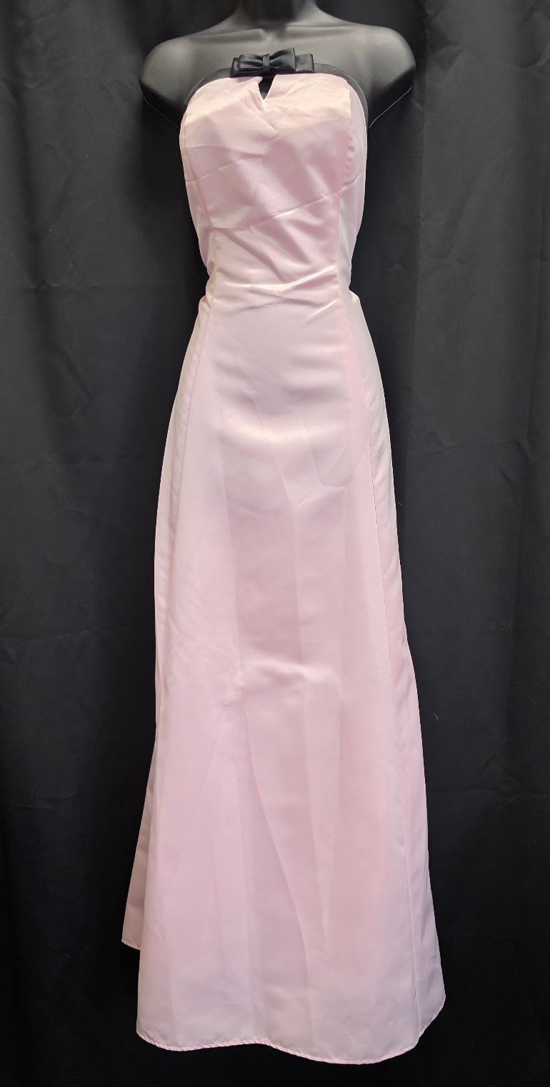Satin A-Line Bow Neckline