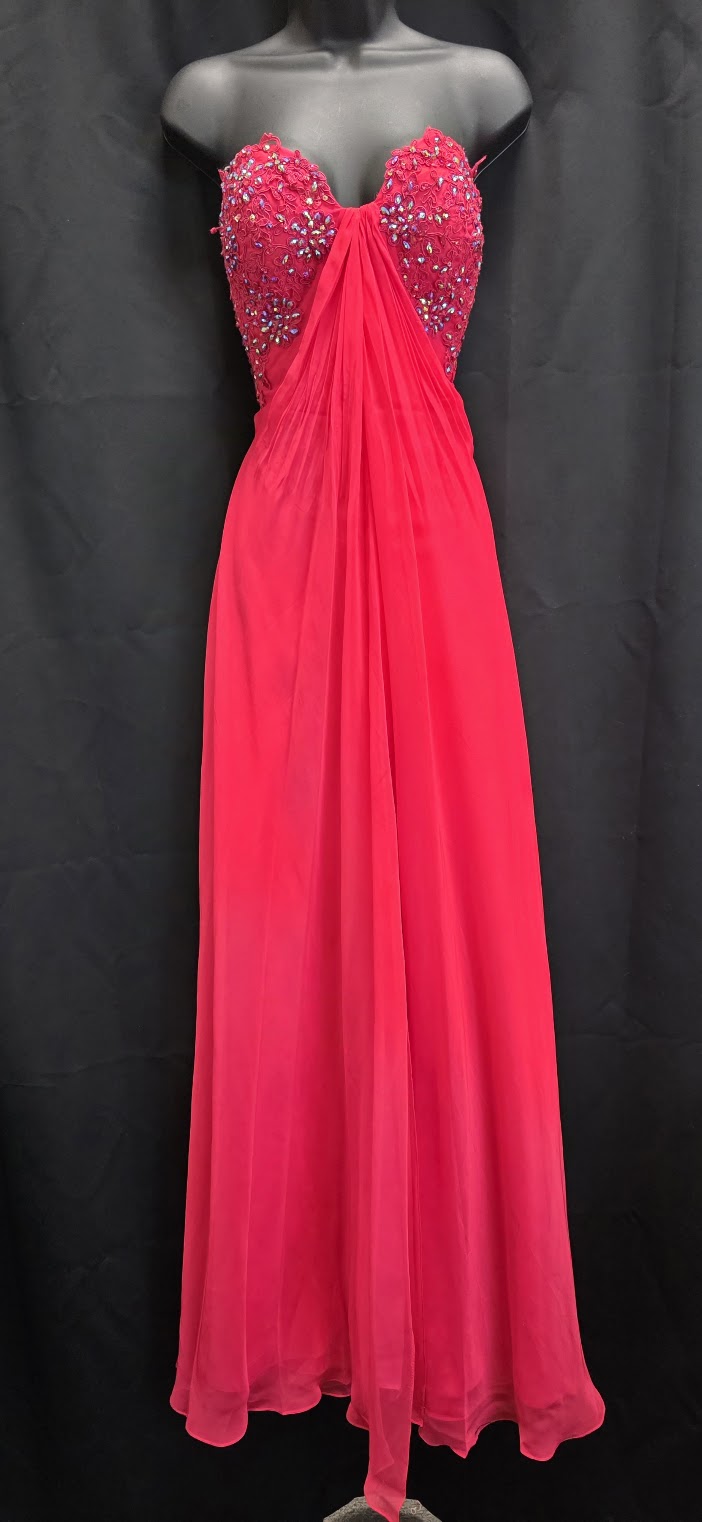 Butterfly Lace and Bead Strapless