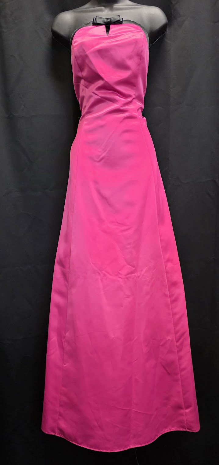 Satin A-Line Bow Neckline