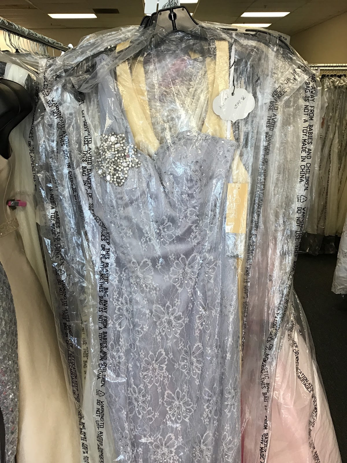 Prom dress- lace with sequins