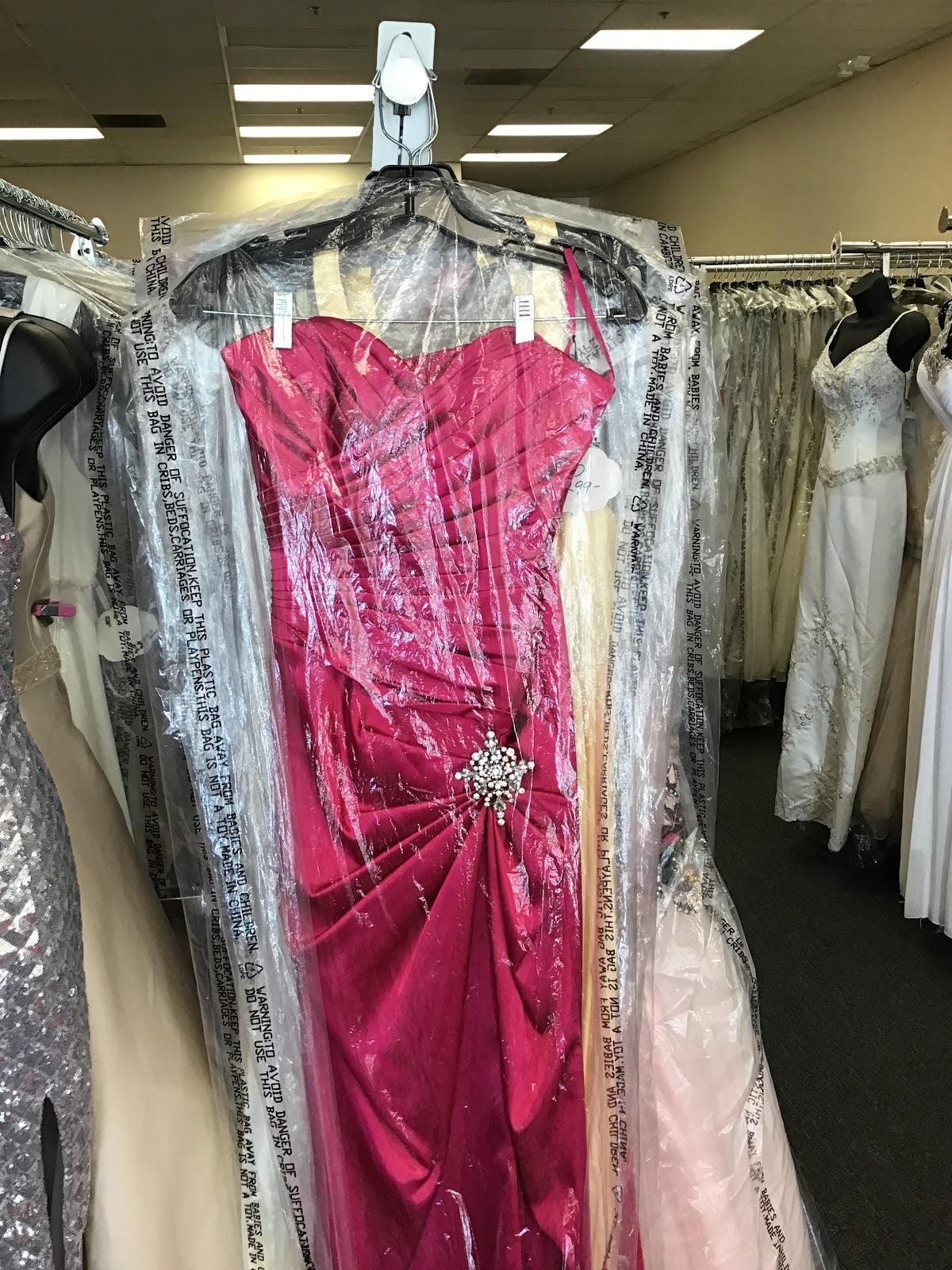 Prom dress- strapless silk dress